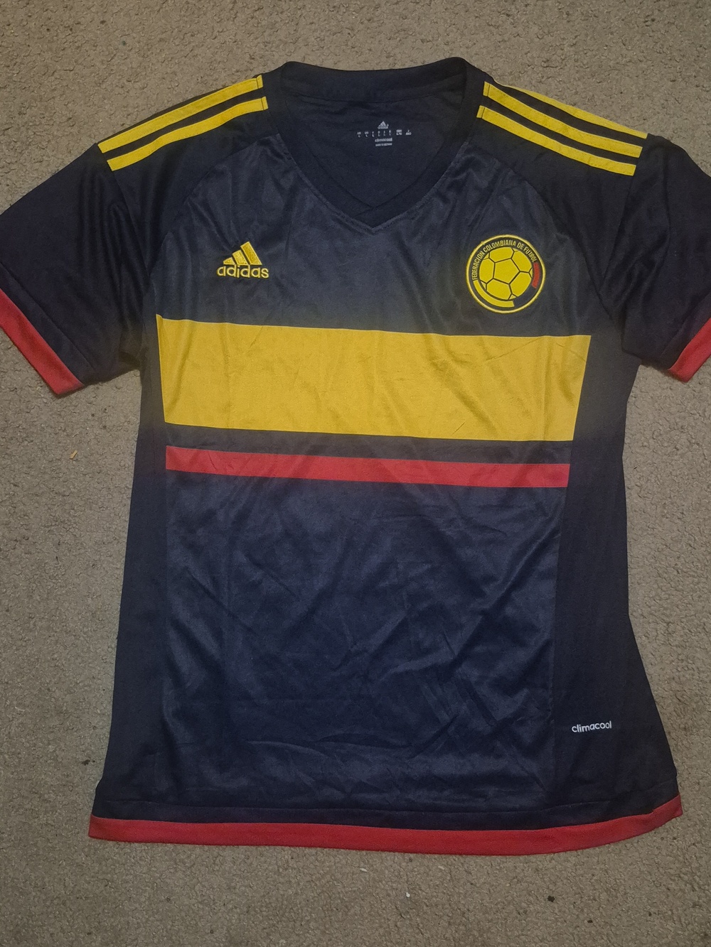 Adidas Colombia Soccer 2015 Away Jersey 2015 Mens Size L